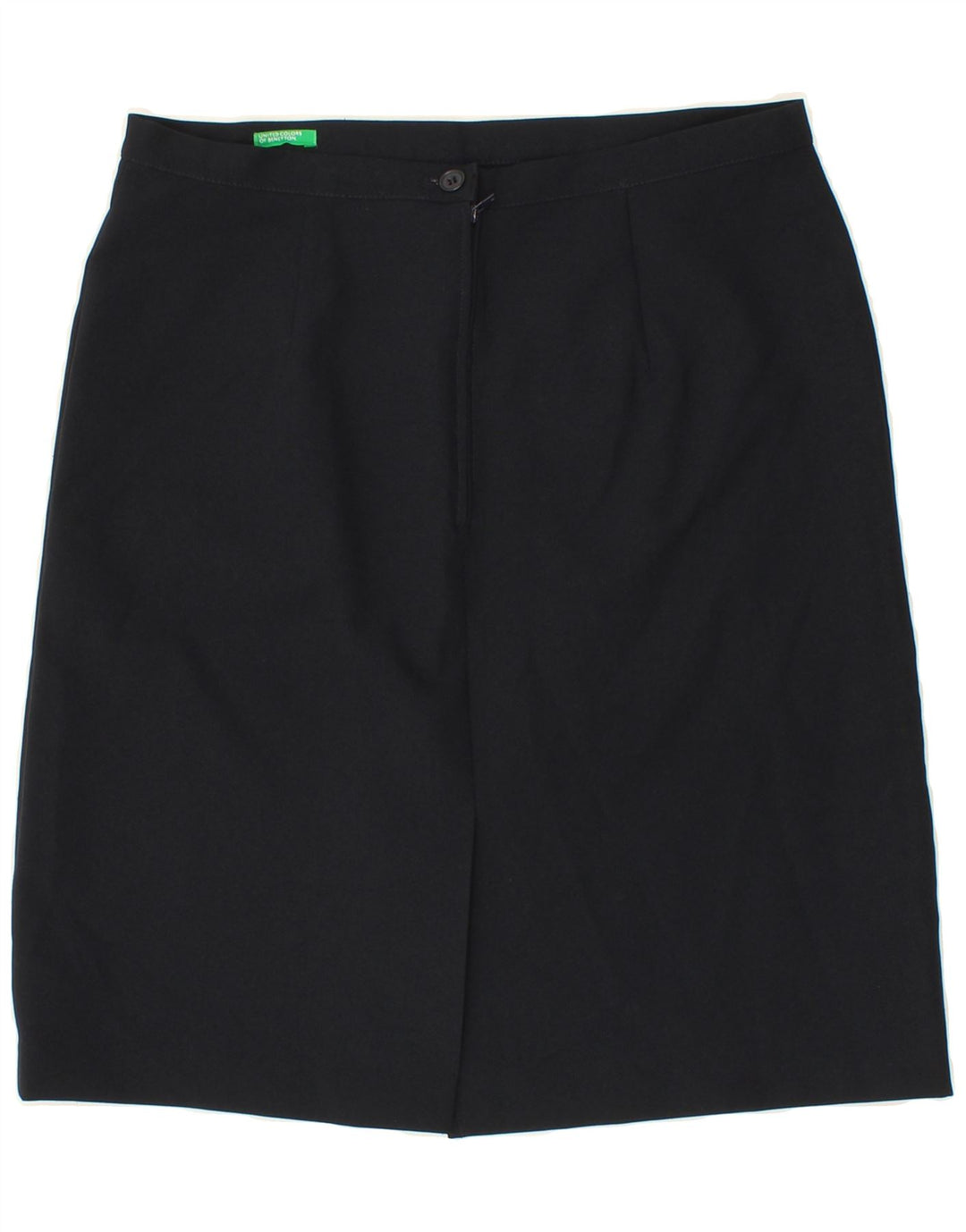 BENETTON Womens Pencil Skirt IT 46 Large W30 Black Polyester Vintage Benetton and Second-Hand Benetton from Messina Hembry 