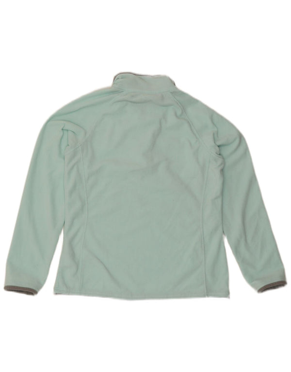 Mountain Warehouse Womens Zip Neck Fleece Jumper UK 10 Small Turquoise
