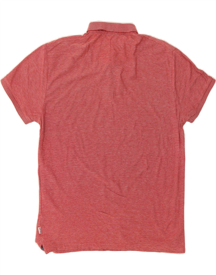 WRANGLER Mens Regular Fit Polo Shirt Medium Red Pinstripe Cotton Vintage Wrangler and Second-Hand Wrangler from Messina Hembry 