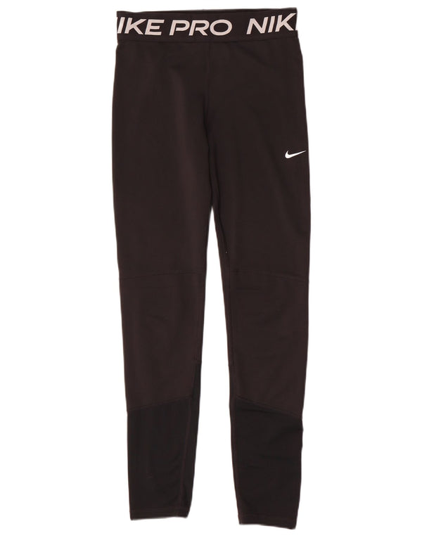 Nike Dri Fit Grafik-Leggings für Mädchen, 13–14 Jahre, XL, Schwarz, Farbblock