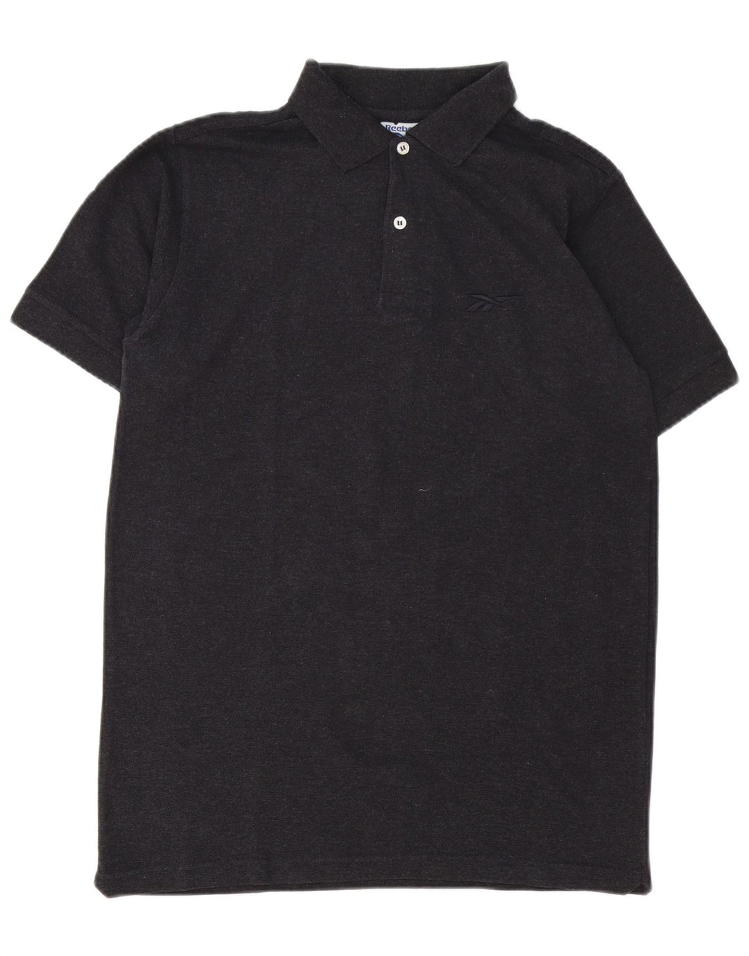 REEBOK Mens Polo Shirt Medium Grey Cotton