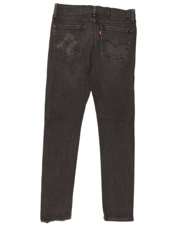 Levi's Mens Slim Jeans W32 L32 fekete pamut