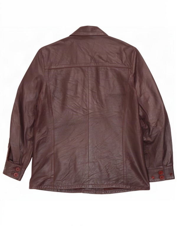 Vintage férfi bőrkabát UK 42 XL bordó