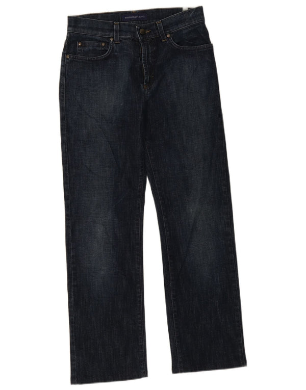 Jeans dritti da uomo Trussardi Zathan W29 L29 in cotone blu navy