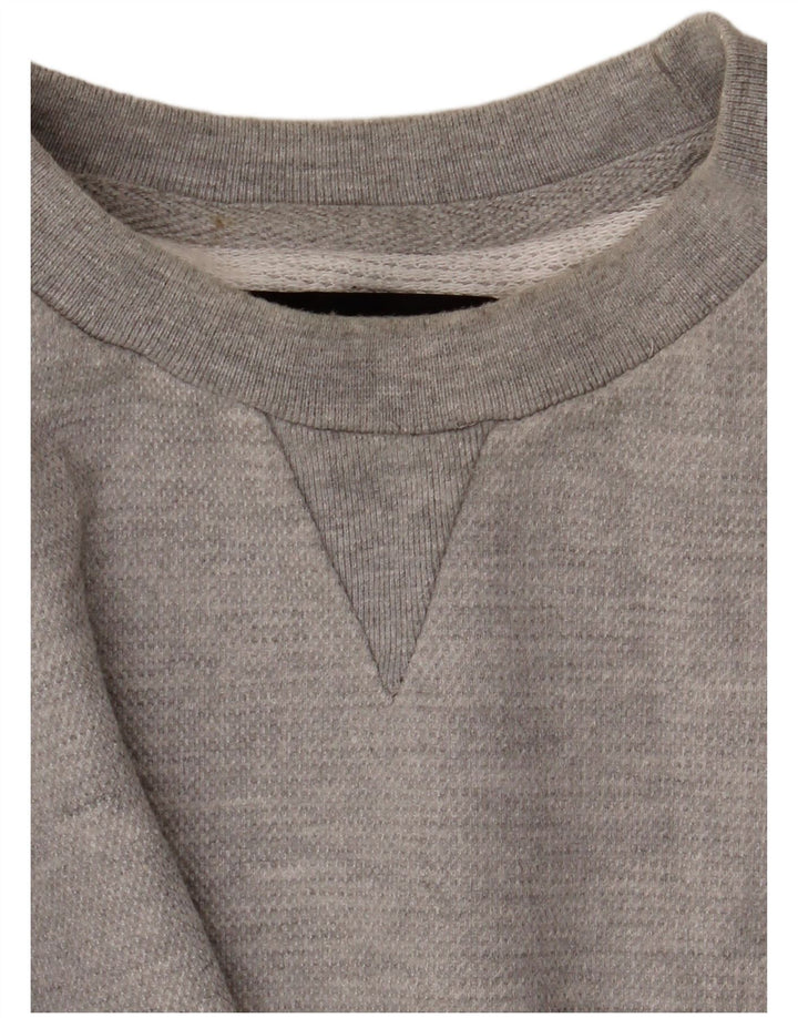 Męski sweter Zara, duży, szary, bawełniany