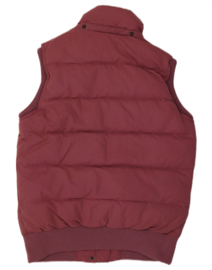 Fat Face Womens Sherpa Oversized Padded Gilet UK 10 Small Pink Polyester