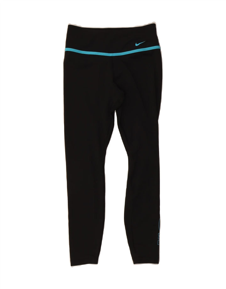 NIKE Womens Dri Fit Leggings UK 8 Small Black Vintage Nike and Second-Hand Nike from Messina Hembry 