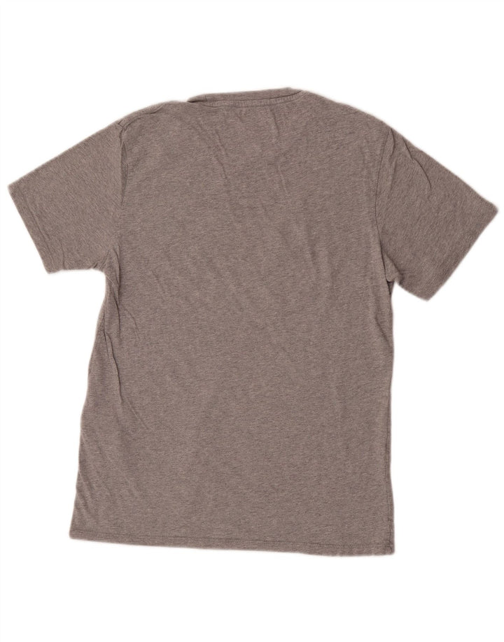 Męski T-shirt z grafiką Levi's, mały, szary, bawełniany