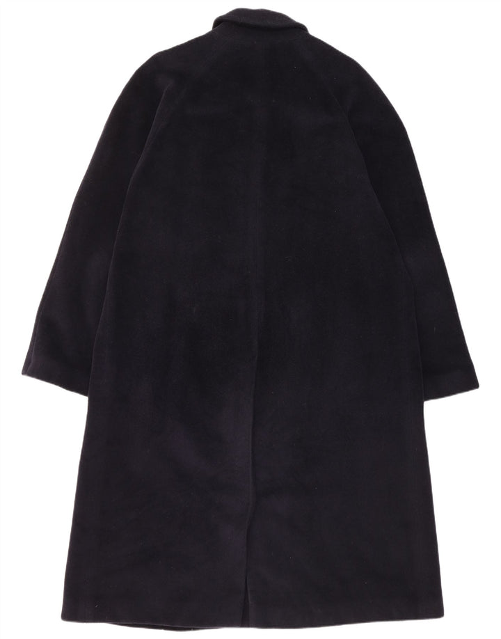 Cerruti 1881 Mens Overcoat UK 38 Medium Navy Blue Virgin Wool