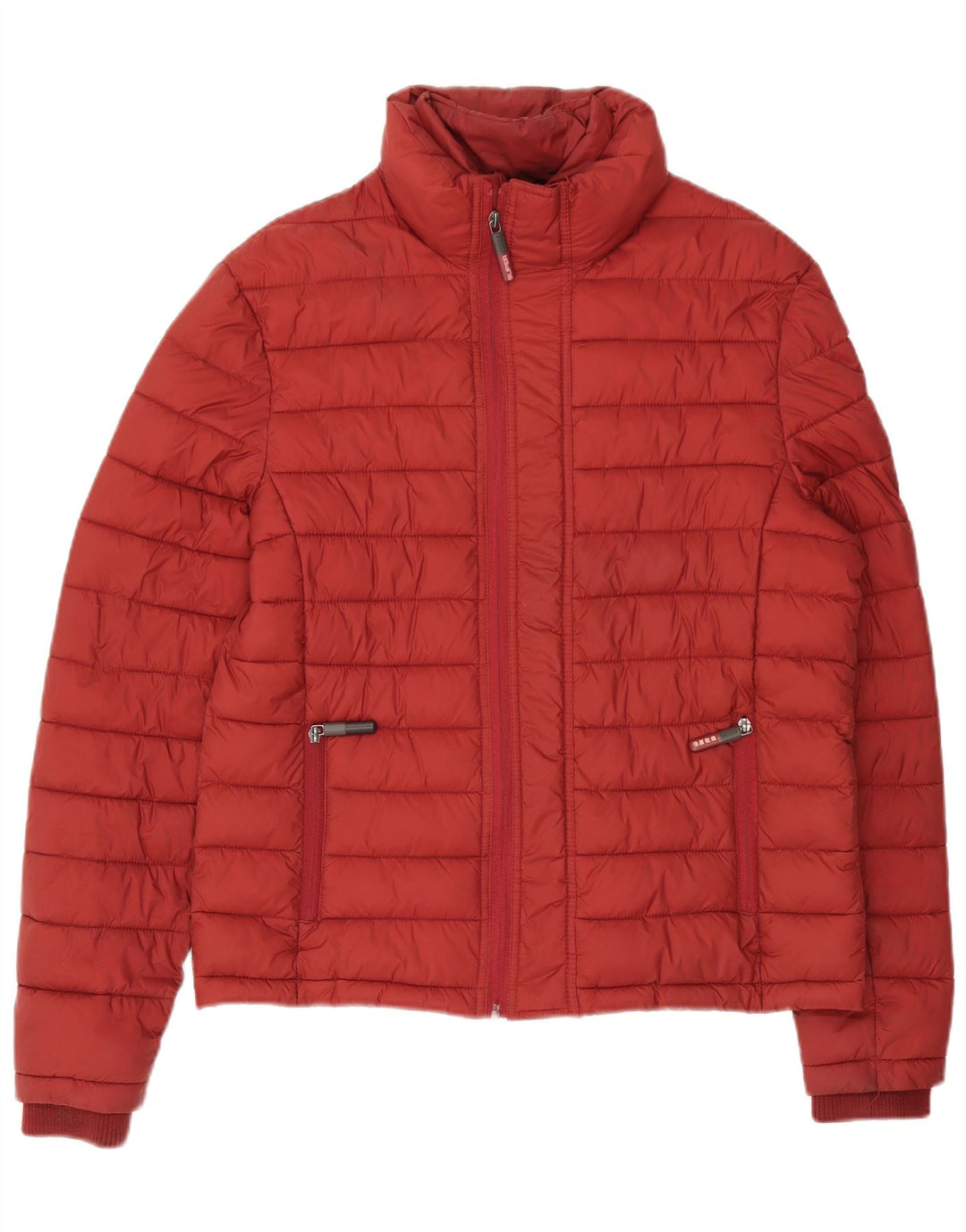 Superdry Mens Padded Jacket UK 40 Large Burgundy Nylon