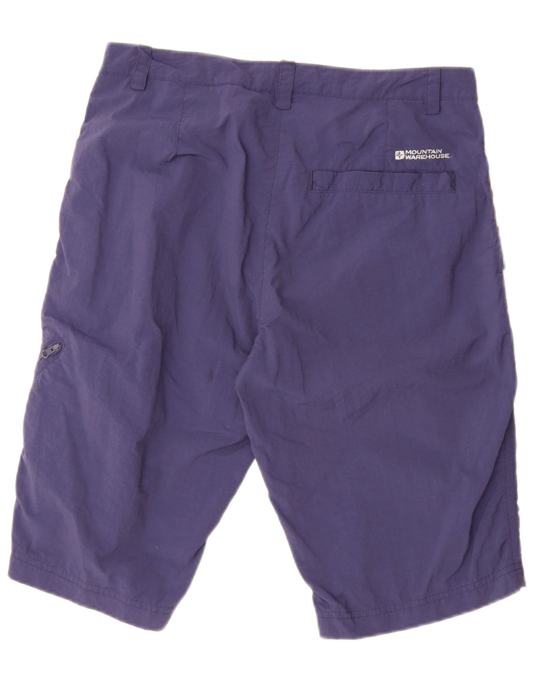 Mountain Warehouse Womens Cargo Shorts UK 12 Medium W32  Navy Blue Nylon