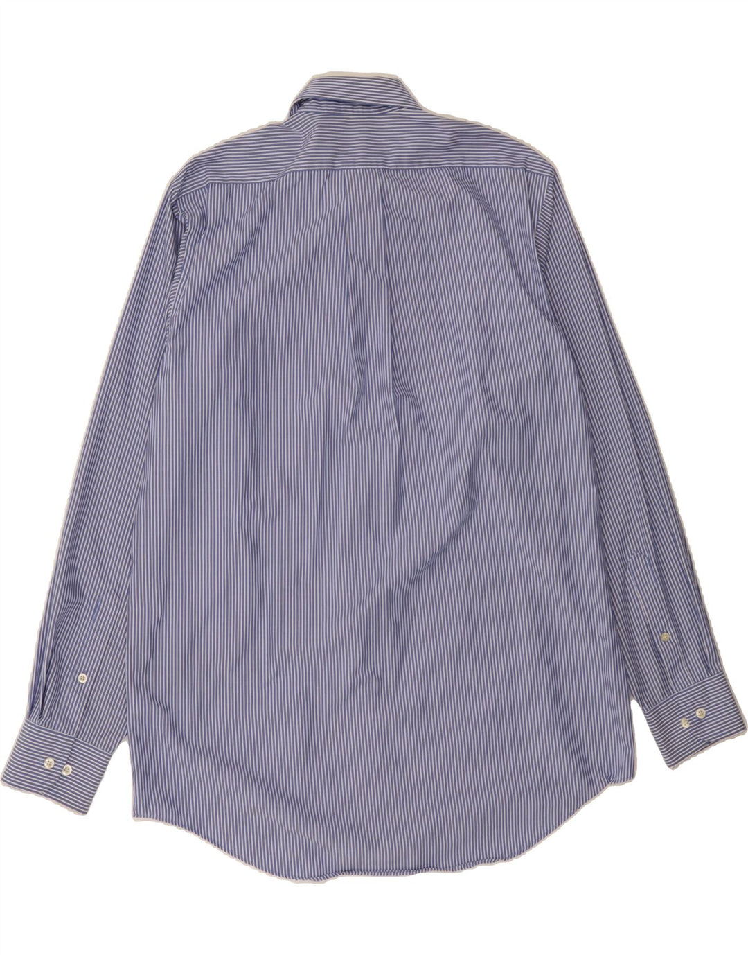 CHAPS Mens Shirt Size 15 15 1/2 Medium Blue Pinstripe Cotton Vintage Chaps and Second-Hand Chaps from Messina Hembry 