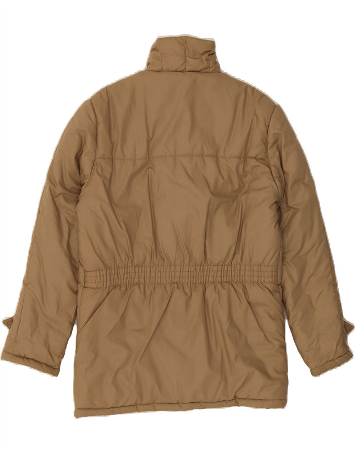 VINTAGE Mens Padded Jacket UK 36 Small Brown Polyester Vintage Vintage and Second-Hand Vintage from Messina Hembry 