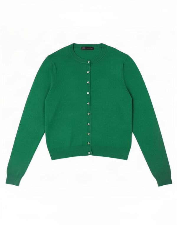 Marks & Spencer Damen-Cardigan-Pullover UK 14 Große grüne Viskose