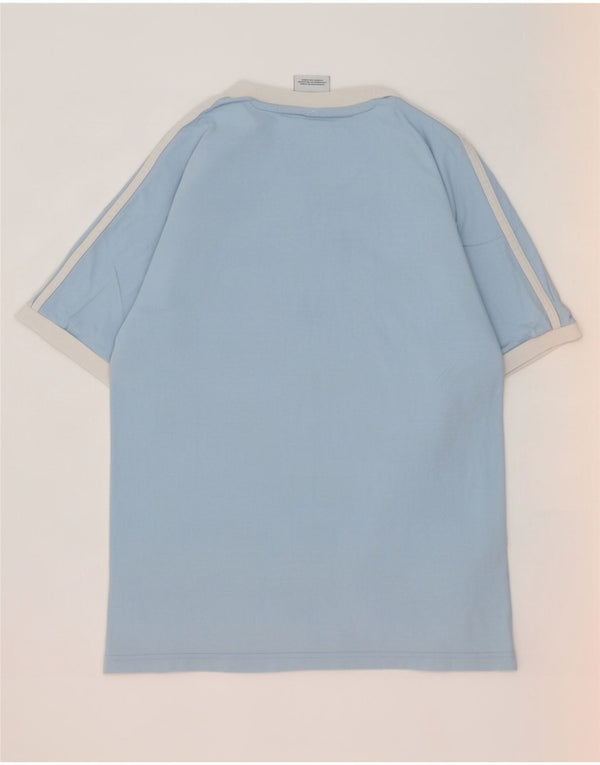 T-shirt Adidas da uomo Top Small in cotone blu