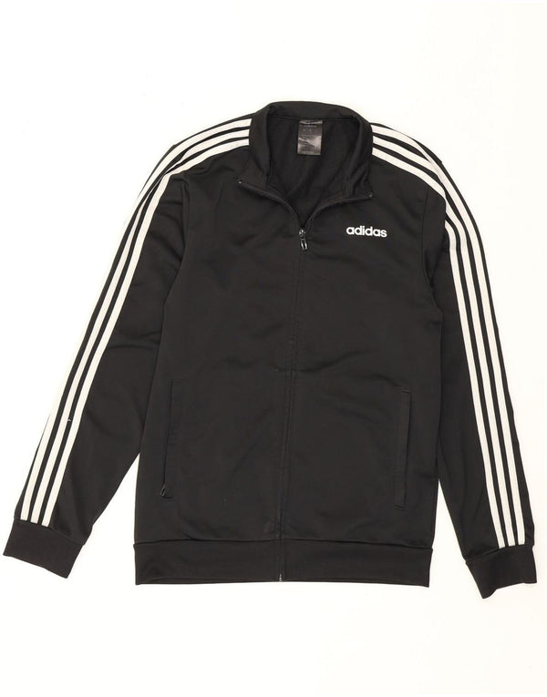 Giacca da ginnastica da uomo Adidas Small nera in poliestere