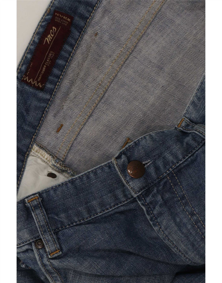 Marlboro Classics Mens Straight Jeans W36 L30 Blue