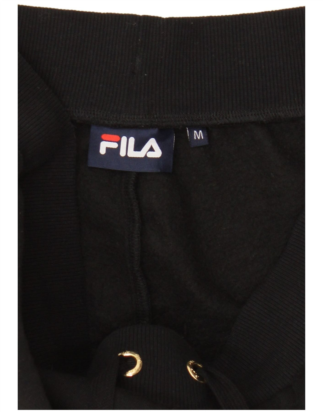 Fila Womens Graphic Tracksuit Trousers Joggers UK 12 Medium Black