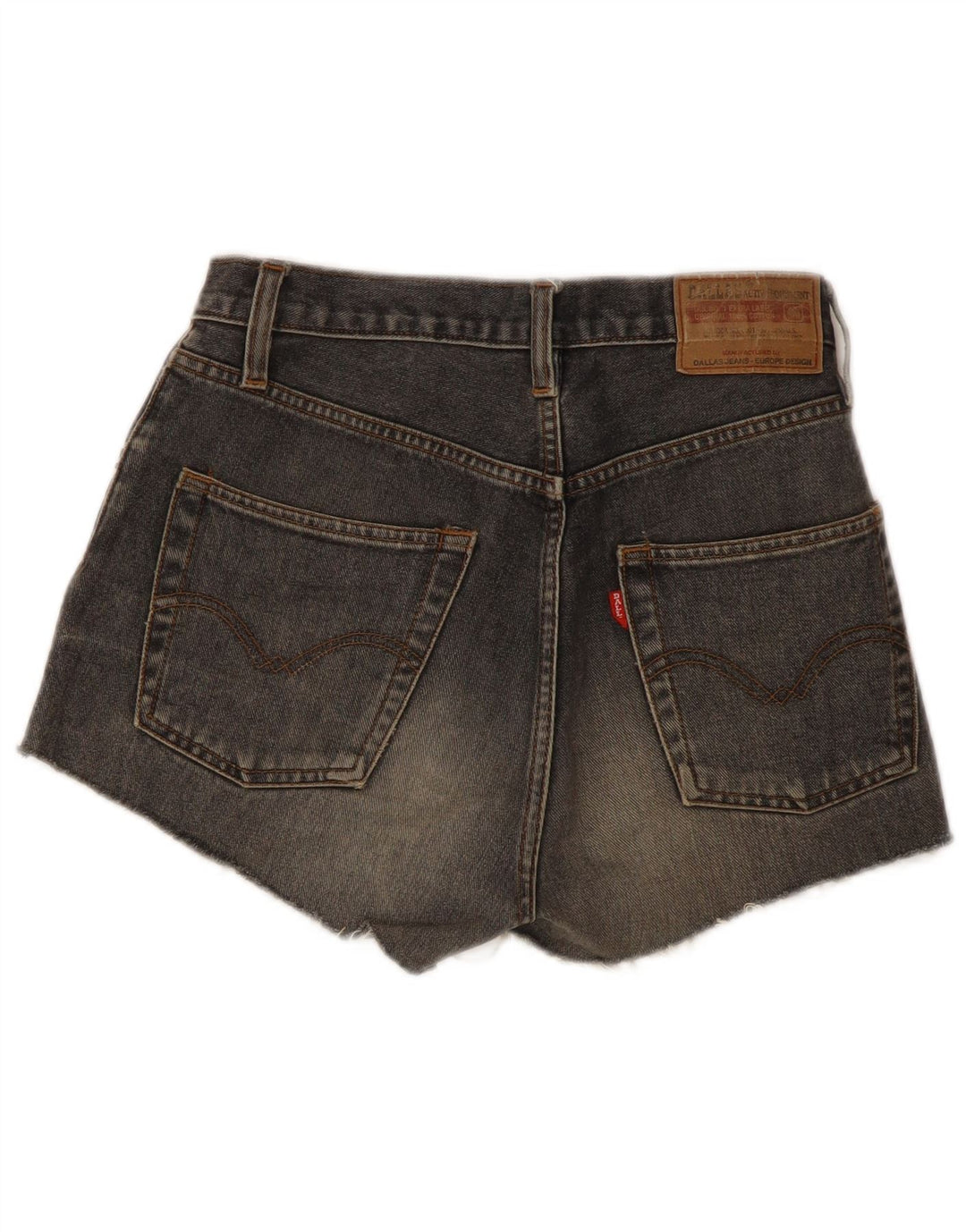 Pantaloncini di jeans da donna Dallas W29 cotone grigio medio