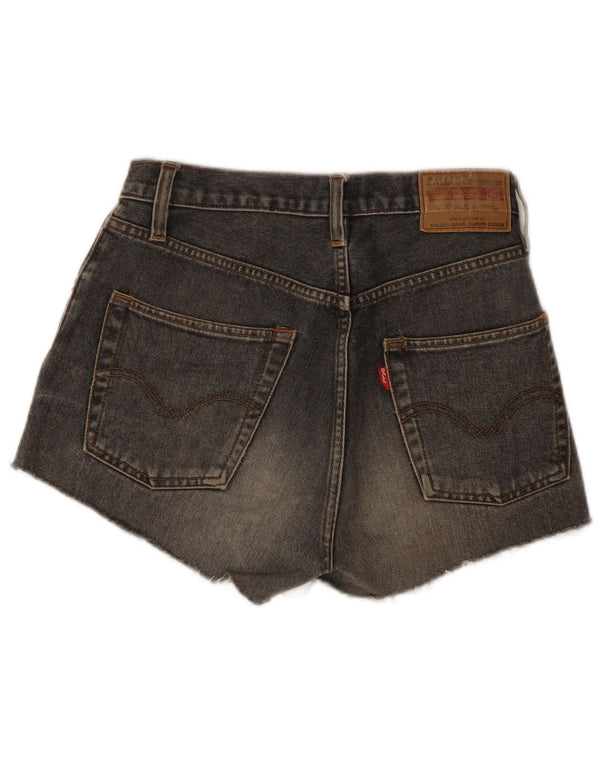 Pantaloncini di jeans da donna Dallas W29 cotone grigio medio