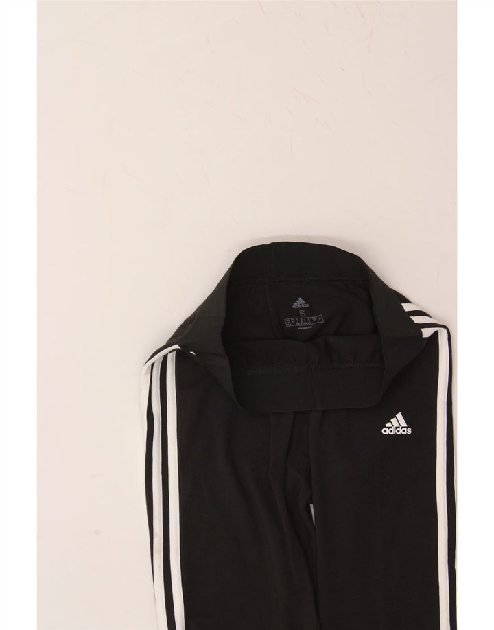 ADIDAS Womens Leggings UK 8/10 Small  Black Vintage Adidas and Second-Hand Adidas from Messina Hembry 