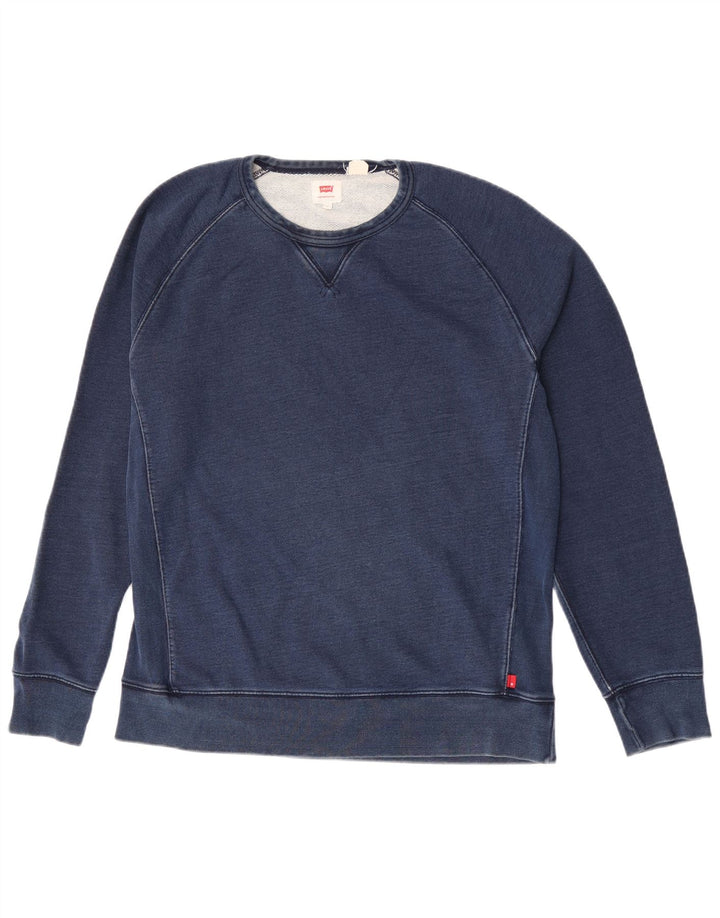 Levi's Mens Sweatshirt Jumper Large Navy Blue Cotton
