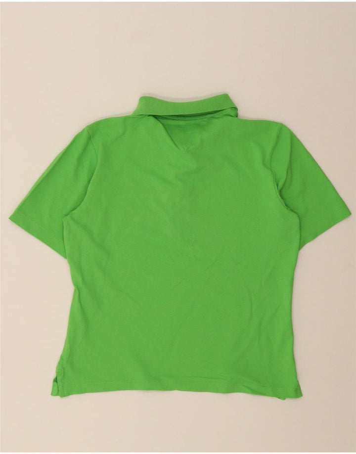 TOMMY HILFIGER Womens Polo Shirt UK 14 Medium Green Vintage Tommy Hilfiger and Second-Hand Tommy Hilfiger from Messina Hembry 