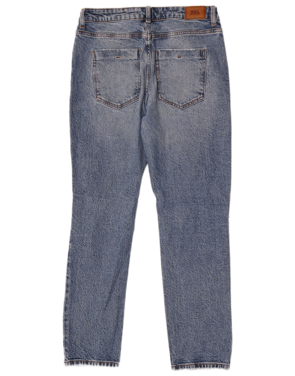 Zara Womens Distressed Slim Jeans EU 36 XS W26 L27 Blue