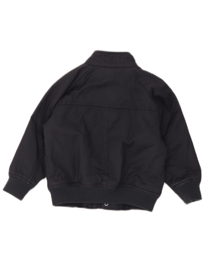 Ben Sherman Boys Graphic Bomber Jacket 3-4 Years Navy Blue Cotton