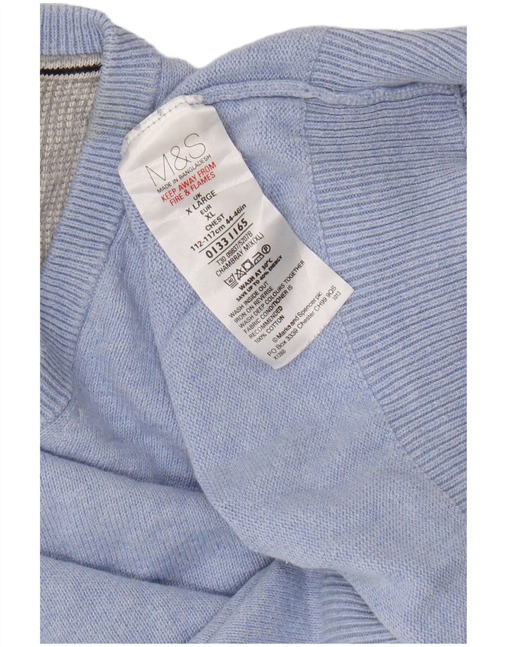Marks & Spencer Débardeur pour homme XL en coton bleu