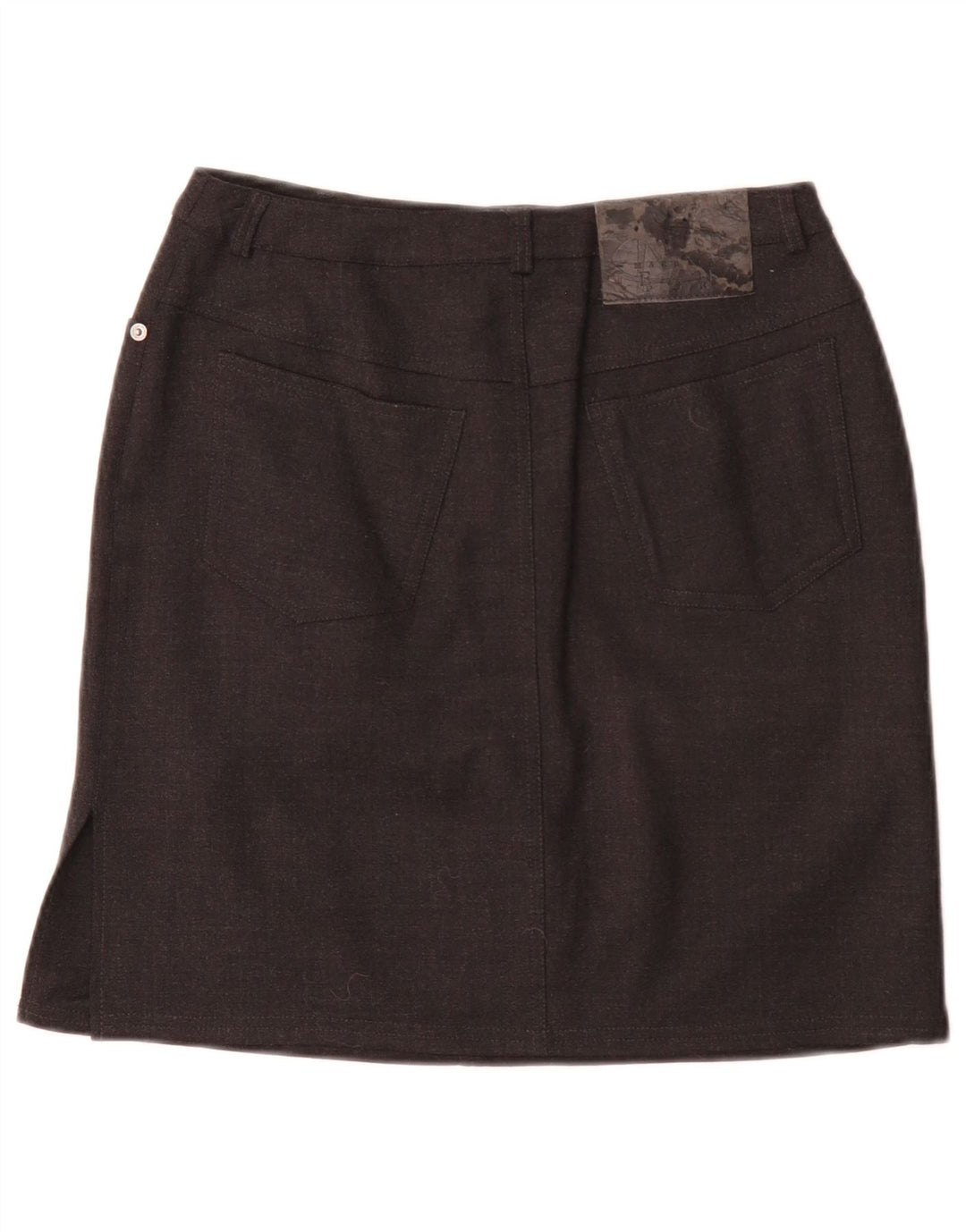 Minigonna da donna Marella UK 10 piccola W28 lana nera