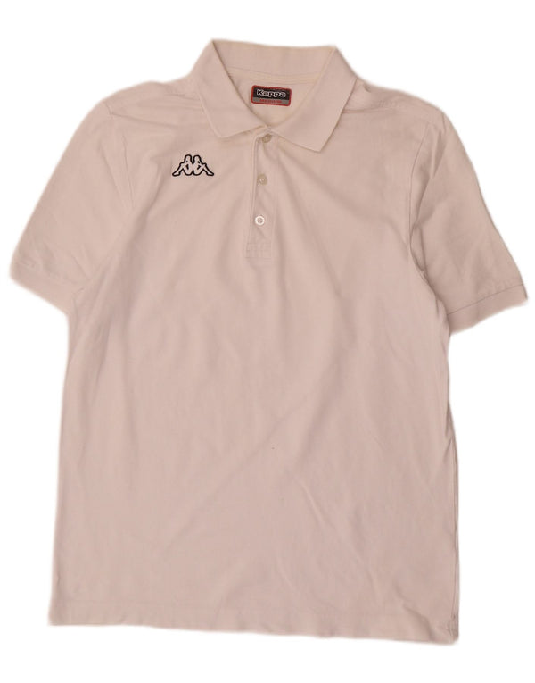Polo Kappa da uomo di colore bianco medio
