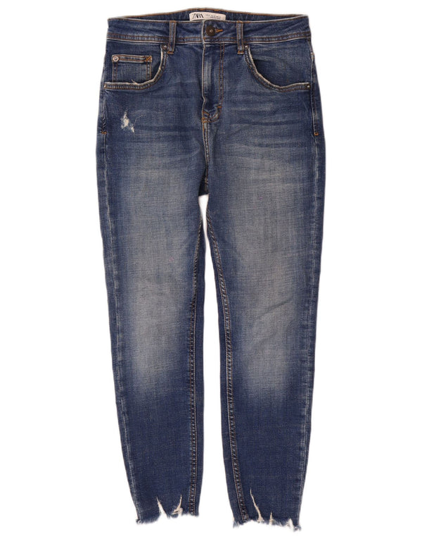 Męskie jeansy Zara w trudnej sytuacji, EU 38 Small W30 L26, niebieska bawełna