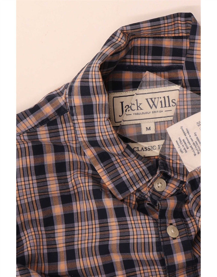 Jack Wills Herre Classic Fit skjorte Medium blå ternet bomuld