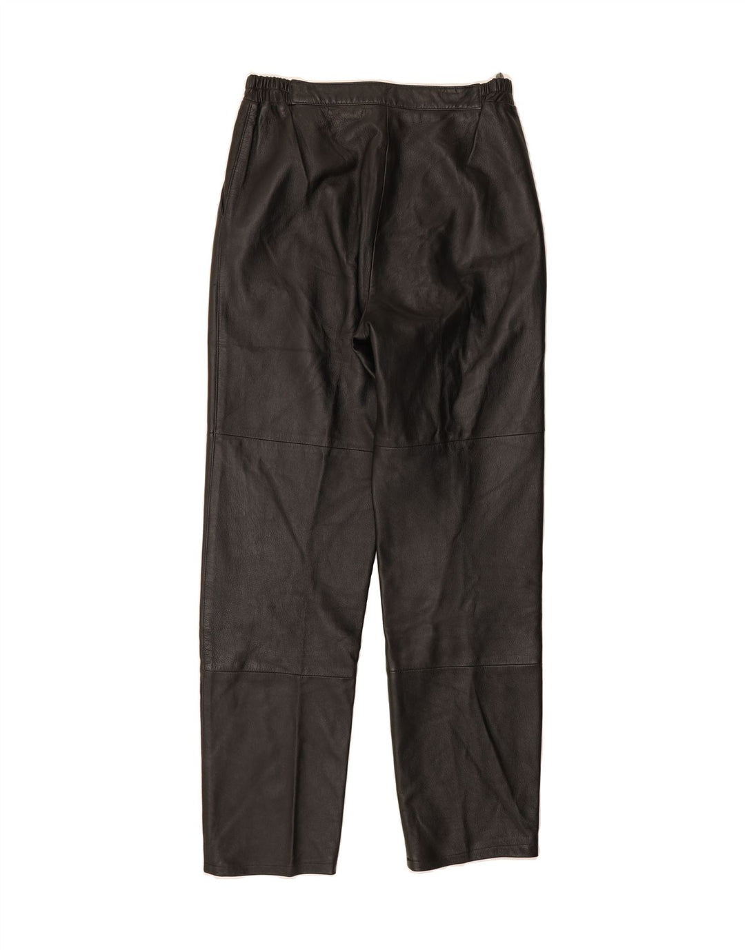 VINTAGE Womens Leather Trousers IT 44 Medium W30 L32 Black Leather Vintage Vintage and Second-Hand Vintage from Messina Hembry 