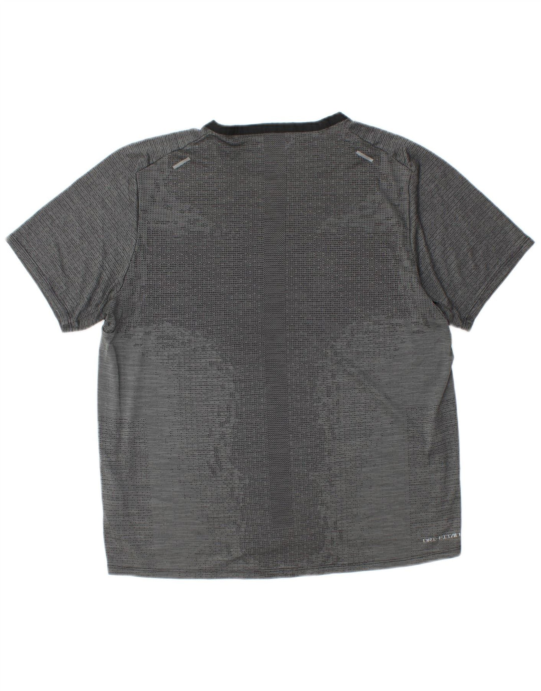 Nike Mens Dri Fit T-Shirt Top Large Grey Polyester