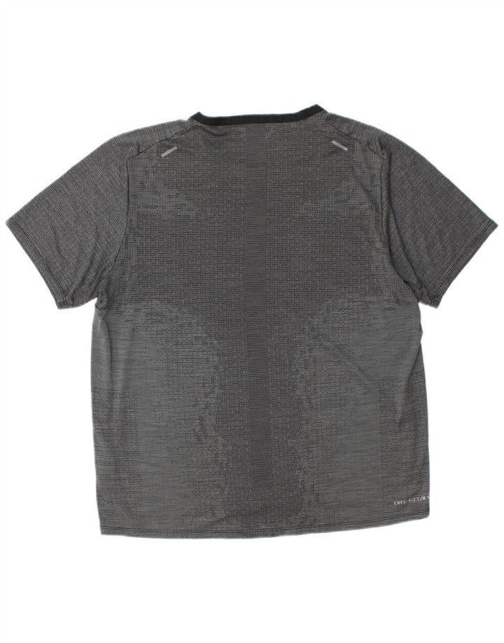 Nike Mens Dri Fit T-Shirt Top Large Grey Polyester
