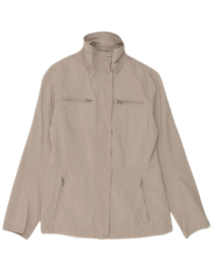 Γυναικείο μπουφάν βροχής Geox UK 8 Small Grey Polyester