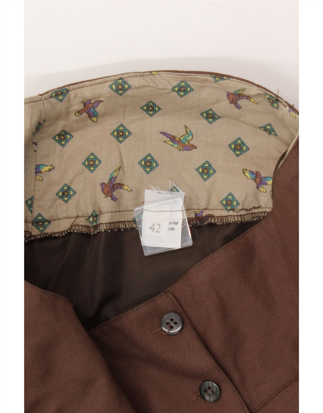 VINTAGE Womens Pencil Skirt IT 42 Medium W28  Brown Vintage Vintage and Second-Hand Vintage from Messina Hembry 