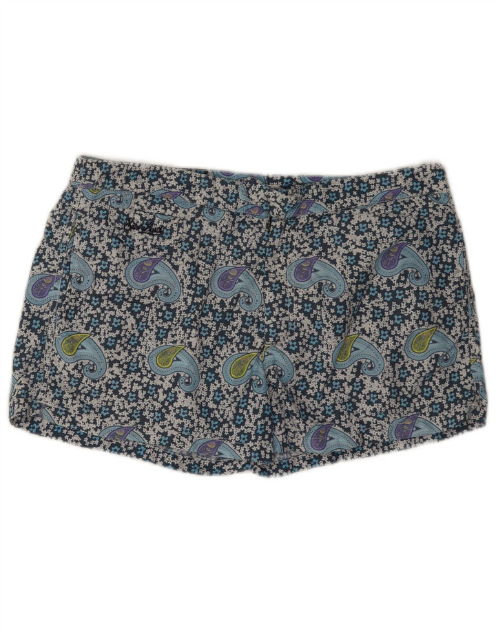 MC2 SAINT BARTH  Mens Swimming Shorts Large  Blue Paisley Polyamide