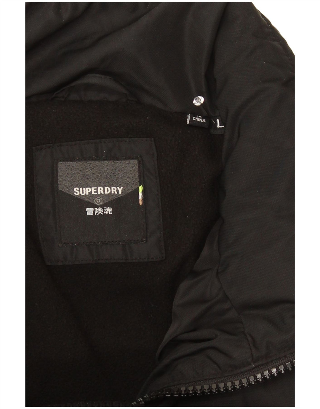 Superdry Mens Padded Jacket UK 40 Large Khaki Camouflage Polyester