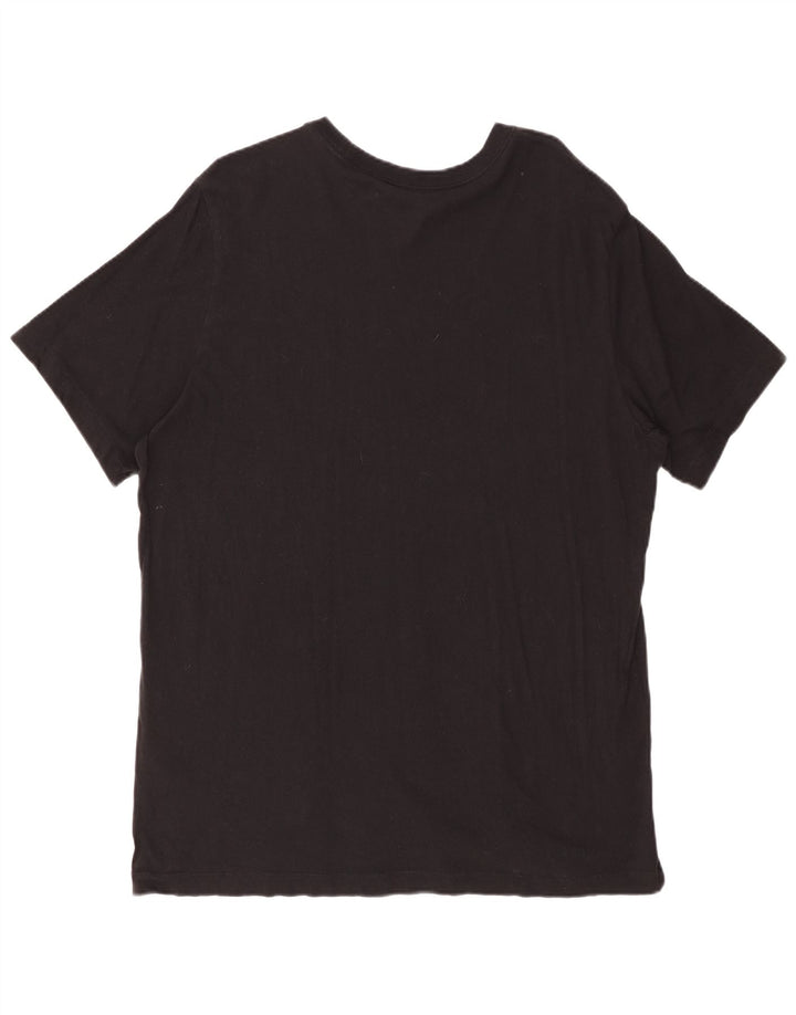 NIKE Mens T-Shirt Top XL Black Cotton