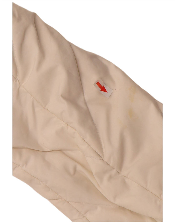 Post Card Womens Padded Jacket UK 10 Small White Polyamide