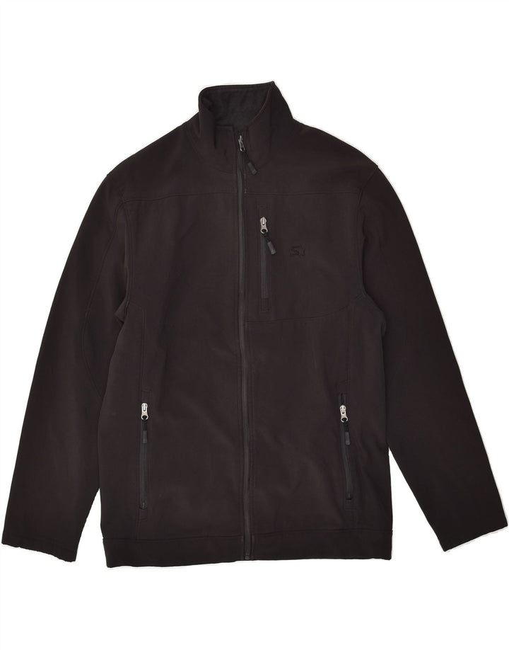 STARTER Mens Tracksuit Top Jacket Small Black Polyester Vintage Starter and Second-Hand Starter from Messina Hembry 