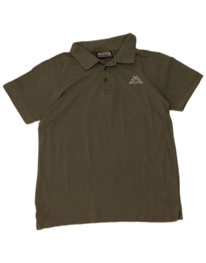 Kappa Mens Polo Shirt Medium Khaki Cotton