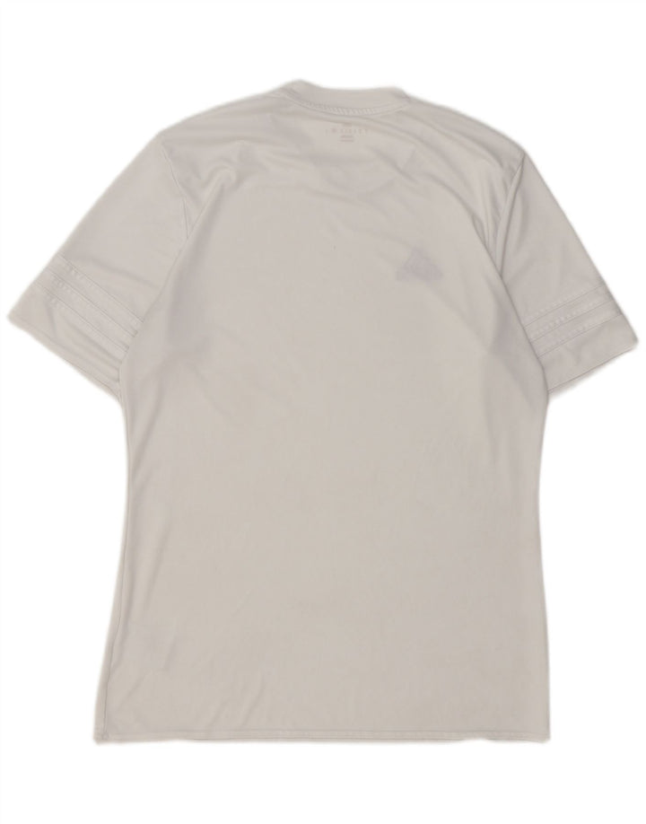ADIDAS Mens Climalite T-Shirt Top Medium White Polyester