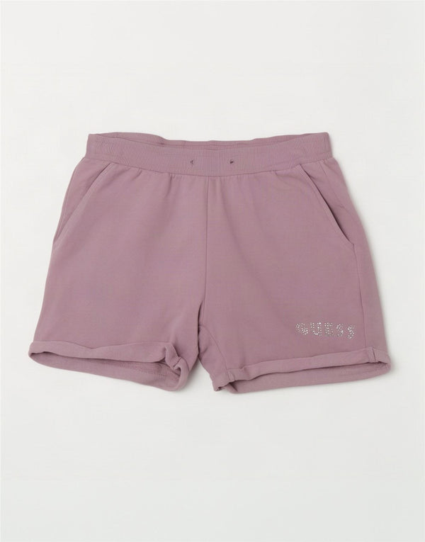 Shorts Sportivi Bambina Guess 13-14 Anni Viola Cotone
