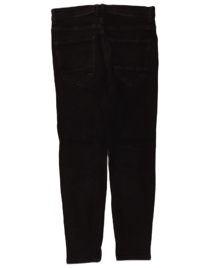 Zara Mens Cropped Jeans EU 40 Medium W31 L25 Black