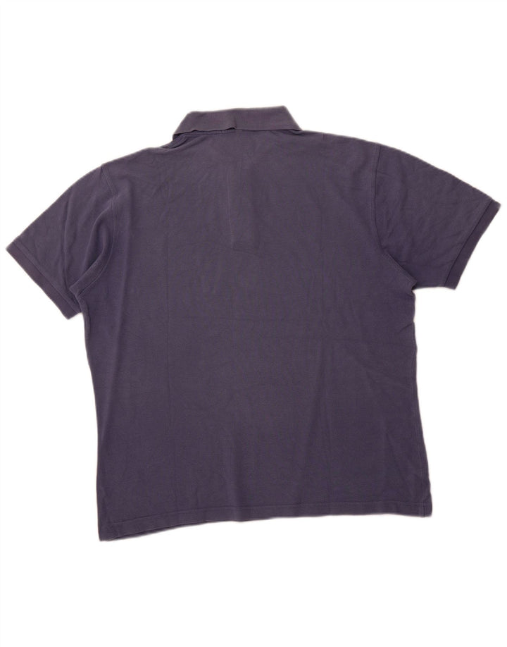 PIERRE CARDIN Mens Polo Shirt Medium Navy Blue Cotton