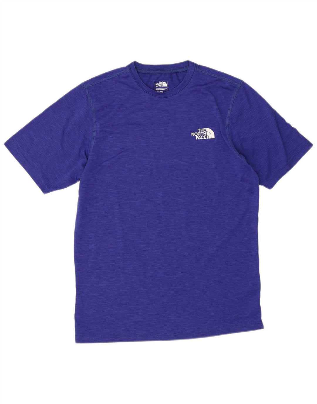 The North Face Mens T-Shirt Top Small Blue Flecked Polyester